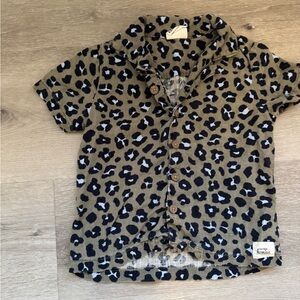 Cotton On Linen Cheetah Shirt